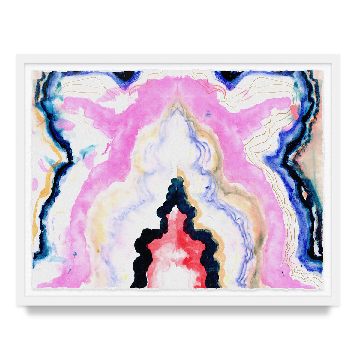 Hard Rock Agate Framed Art Print