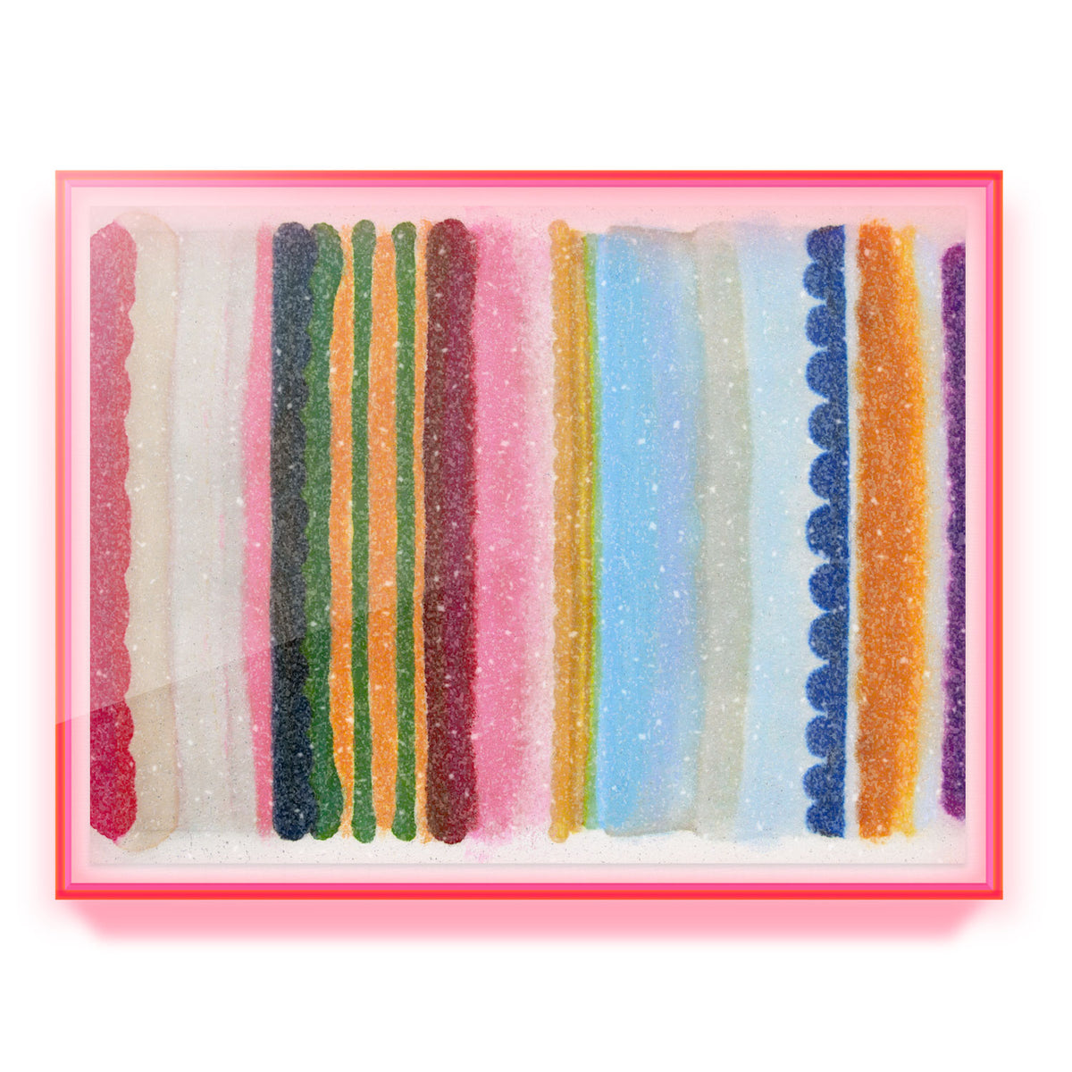 Heartbeat Stripe Embellished Print