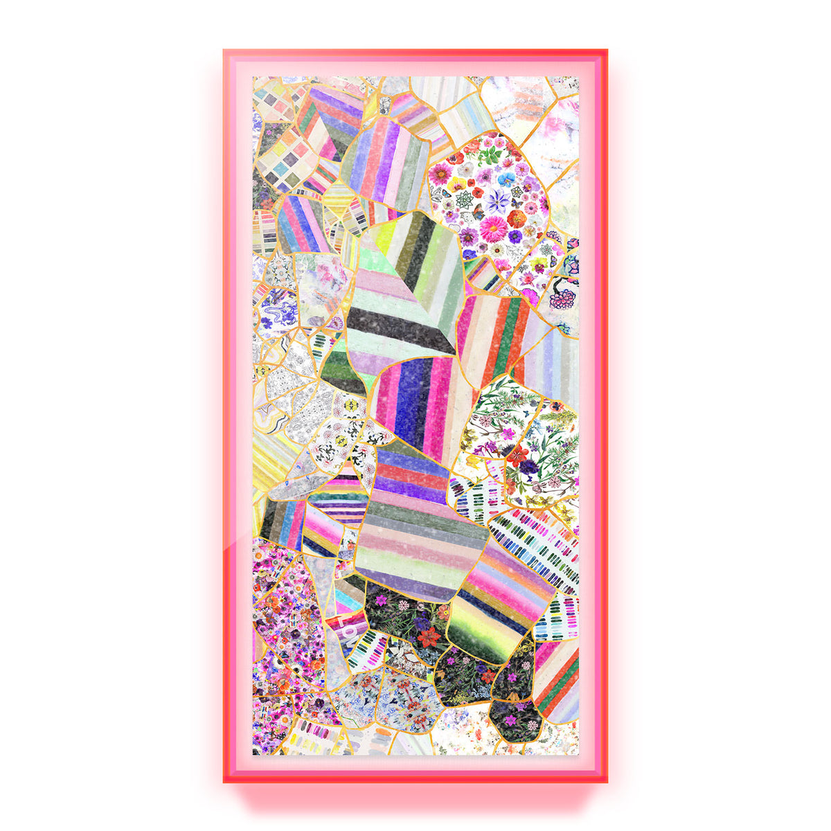 Kintsugi Collage Embellished Print