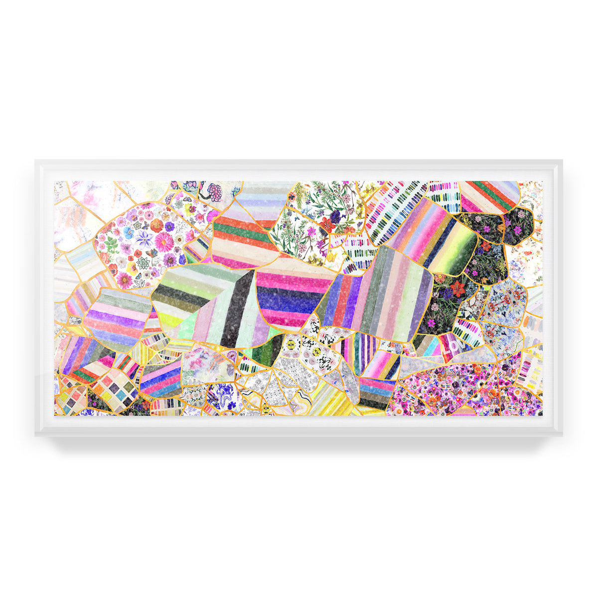 Kintsugi Collage Embellished Print