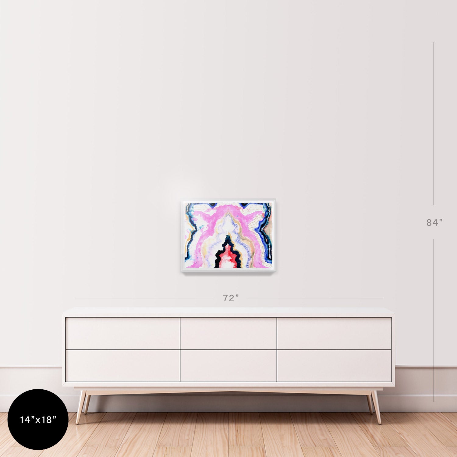 Hard Rock Agate Embellished Print