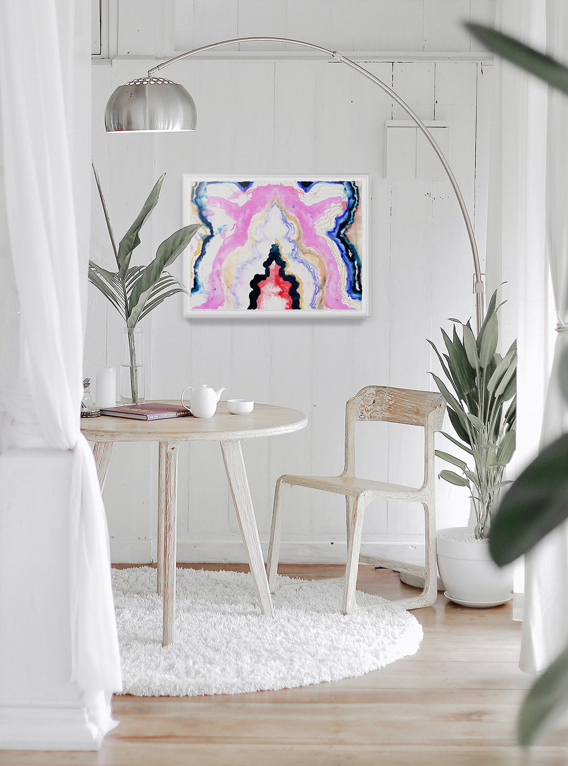 Hard Rock Agate Framed Art Print