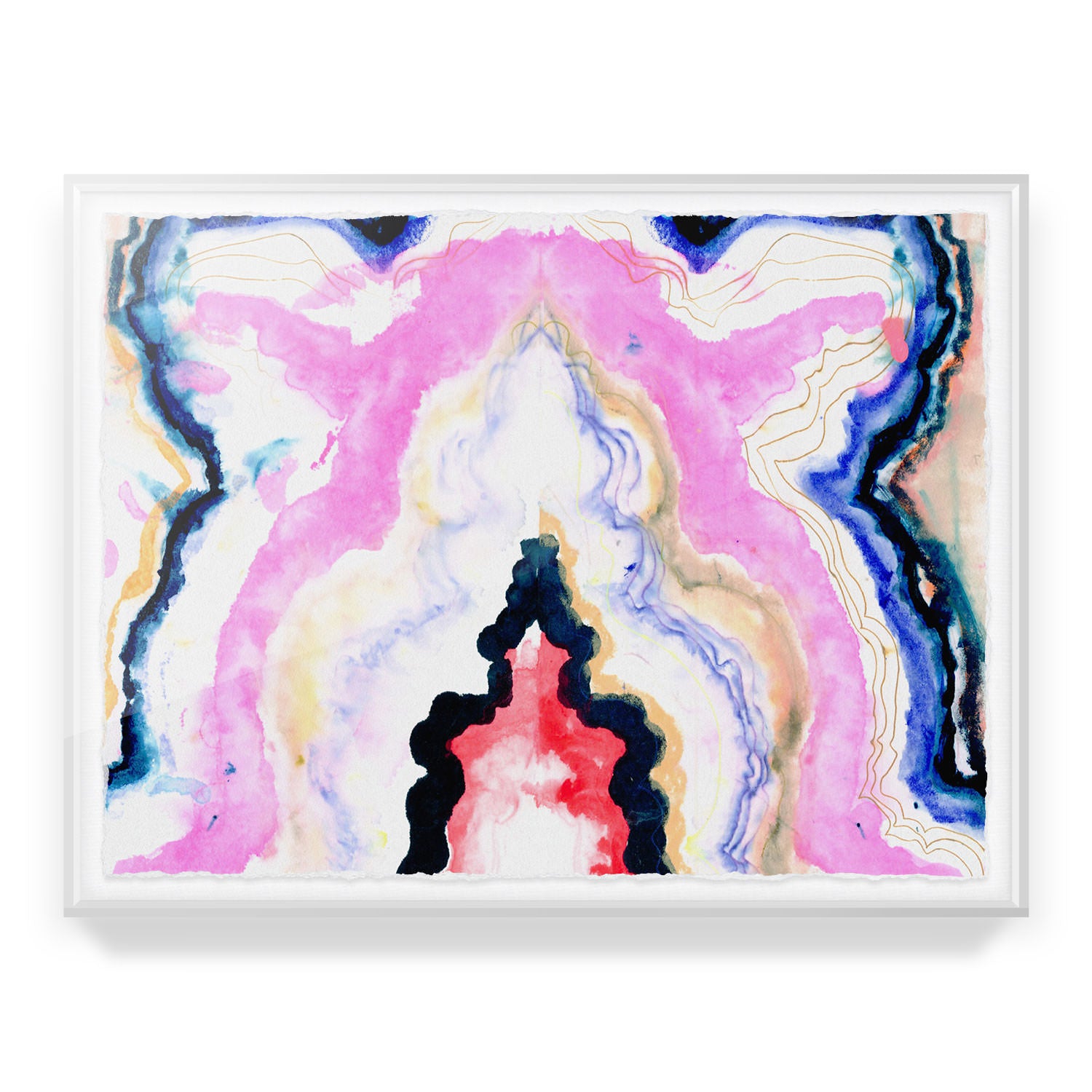Hard Rock Agate Framed Art Print