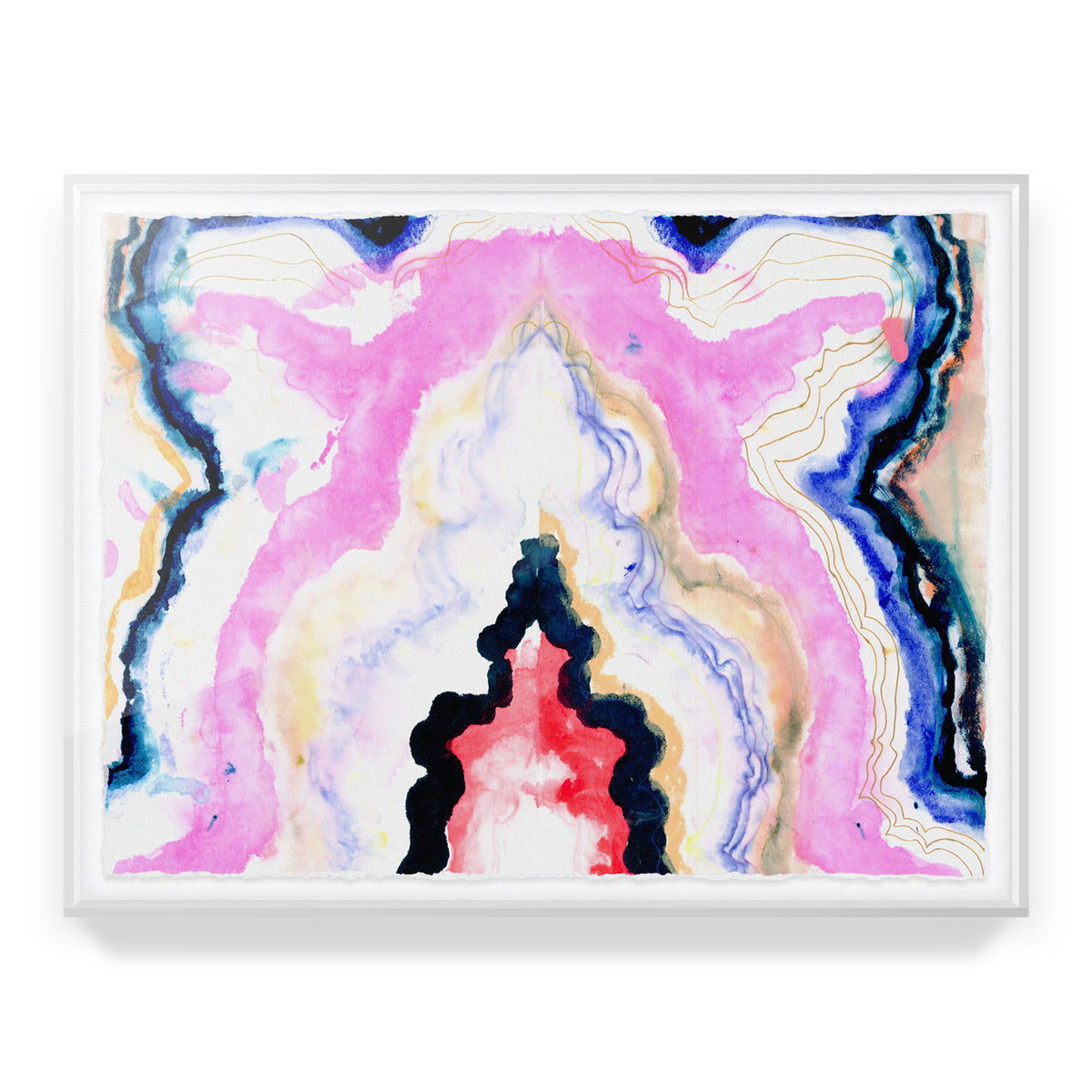 Hard Rock Agate Framed Art Print