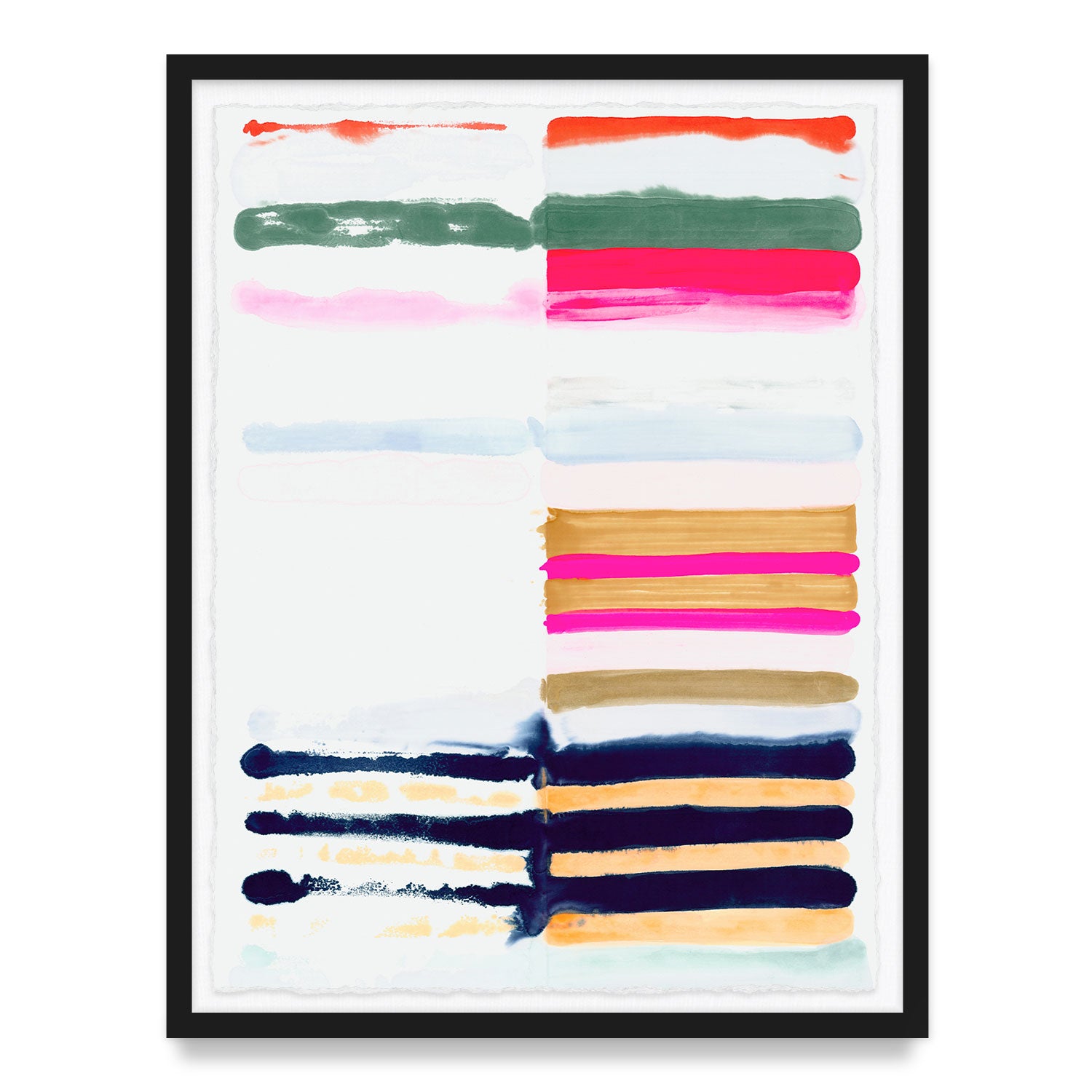 Hot Stripes Framed Art Print