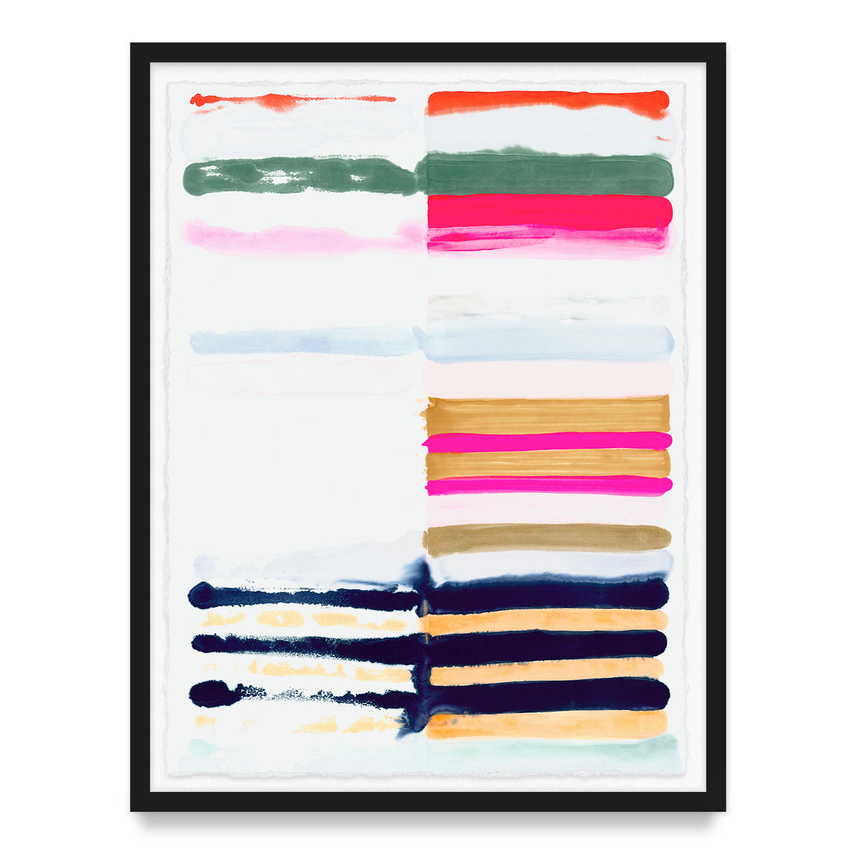 Hot Stripes Framed Art Print