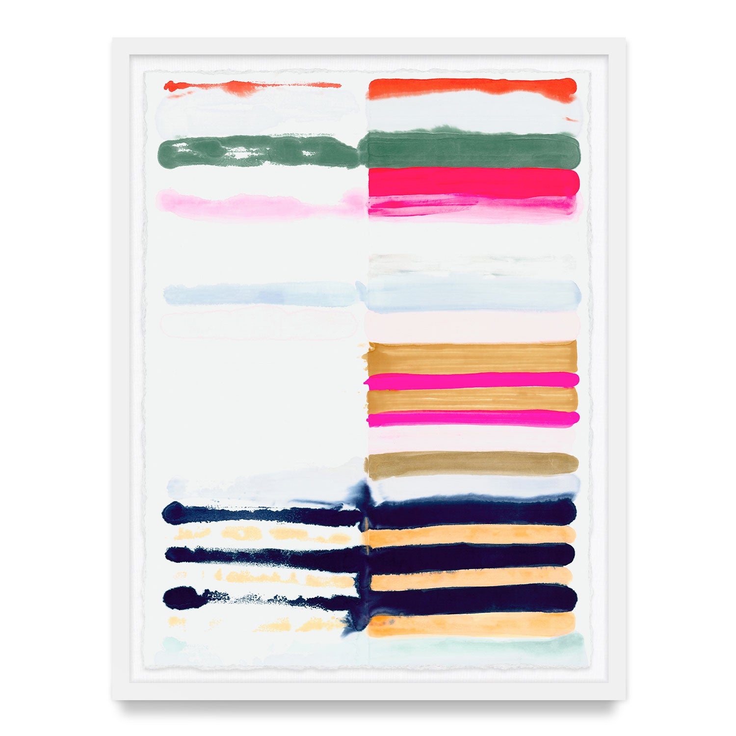 Hot Stripes Framed Art Print