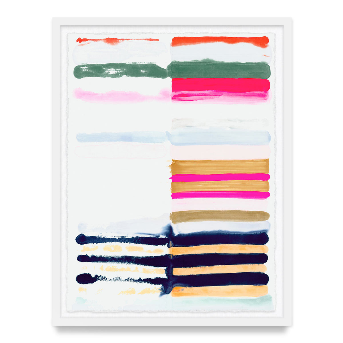 Hot Stripes Framed Art Print
