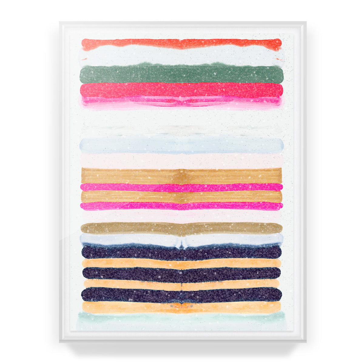 Hot Stripes 2 Embellished Print