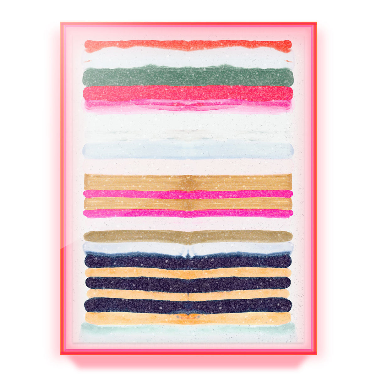 Hot Stripes 2 Embellished Print