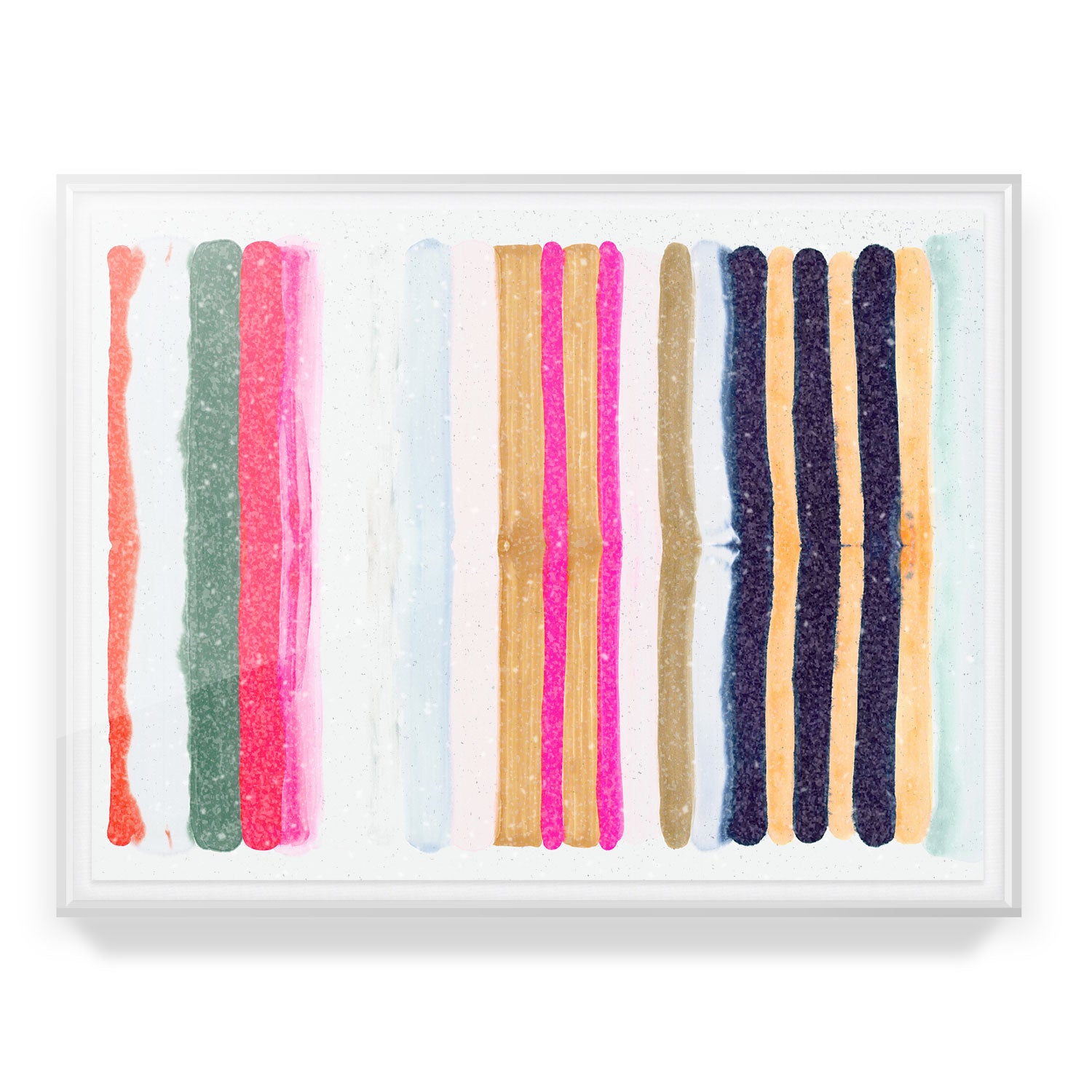 Hot Stripes 2 Embellished Print