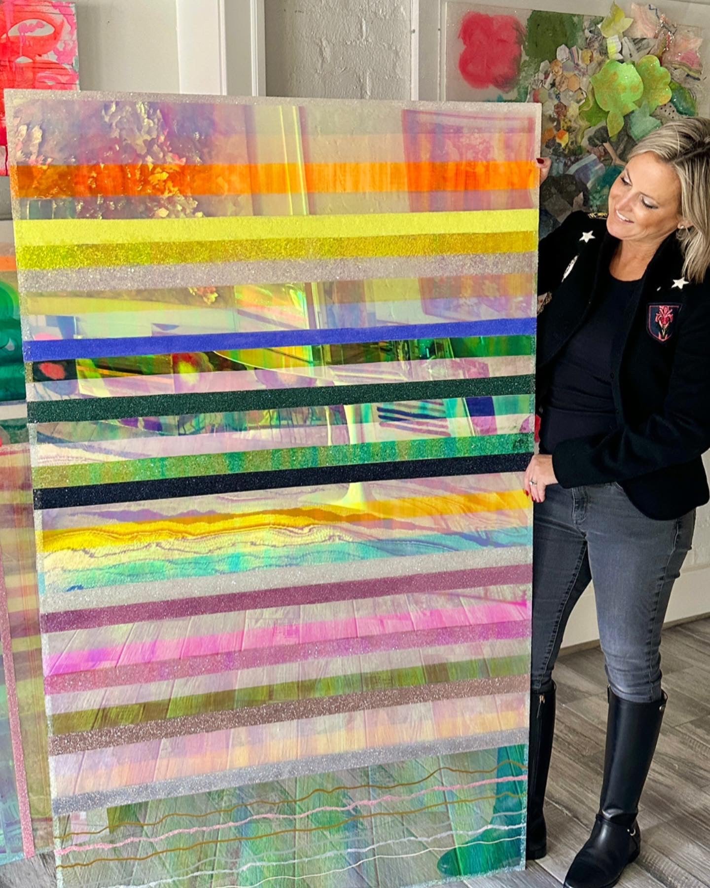 Chromatic Stripe #19 - Original Artwork | Original Art by artist Kristi Kohut