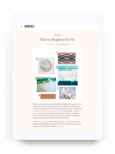 Brides: How to Register for Art