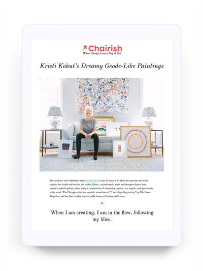 Chairish: Get to Know Kristi Kohut's Geode-Like Paintings