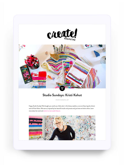 Create! Magazine: Studio Sundays: Kristi Kohut