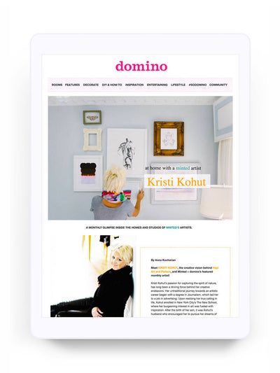 Domino: At Home with Artist Kristi Kohut