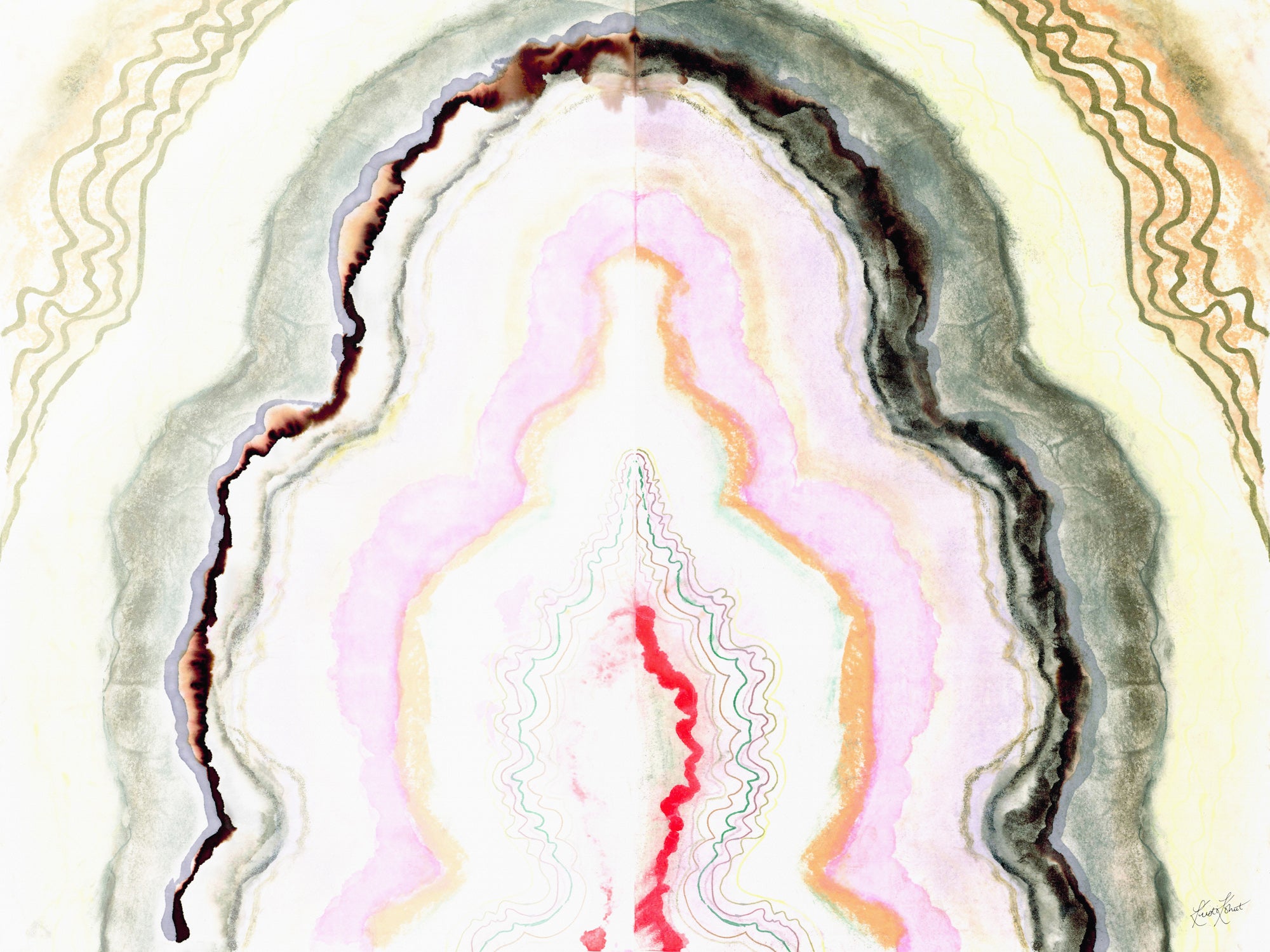 Cotton Candy Agate Framed Fine Art Print