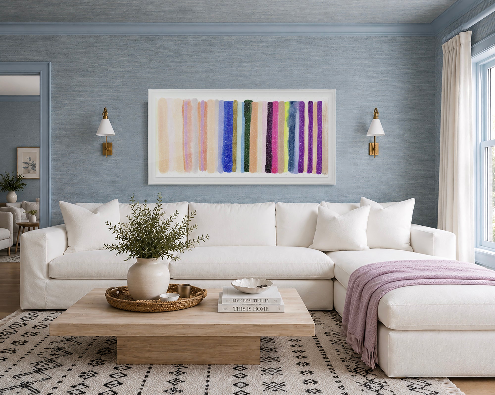 Live Vibrantly Embellished Print