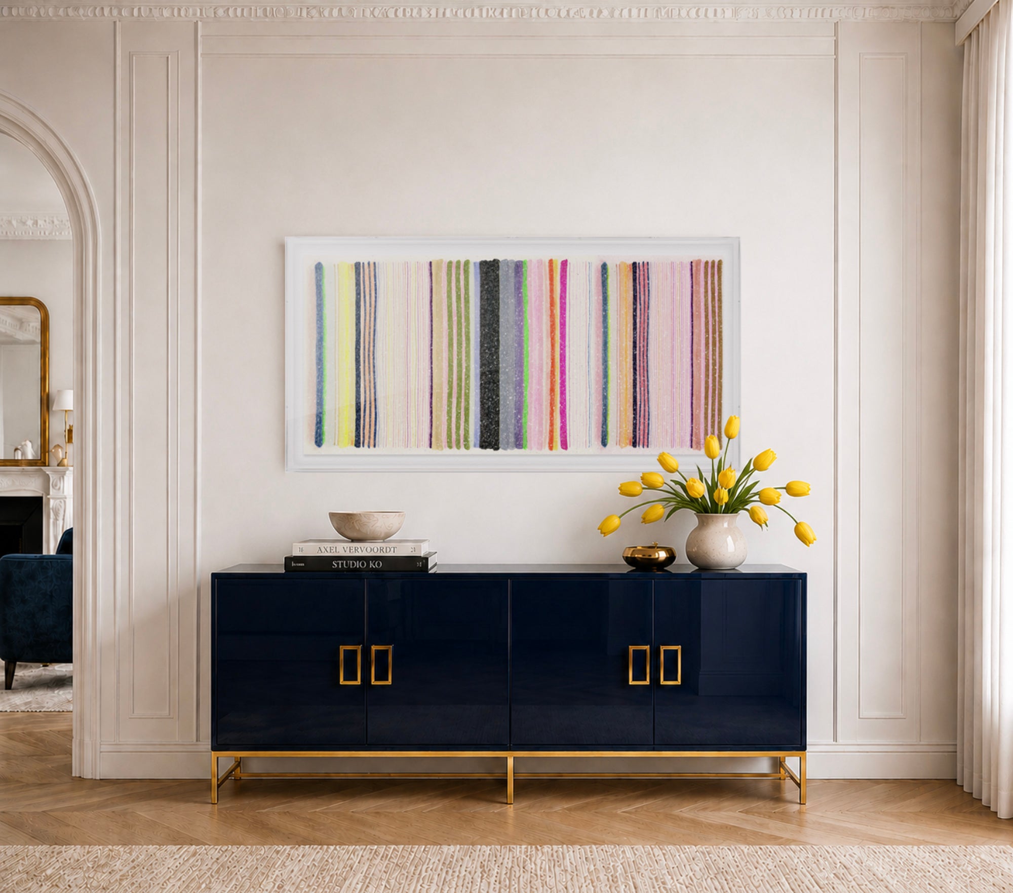 Chromatic Symphony #7 Embellished Print