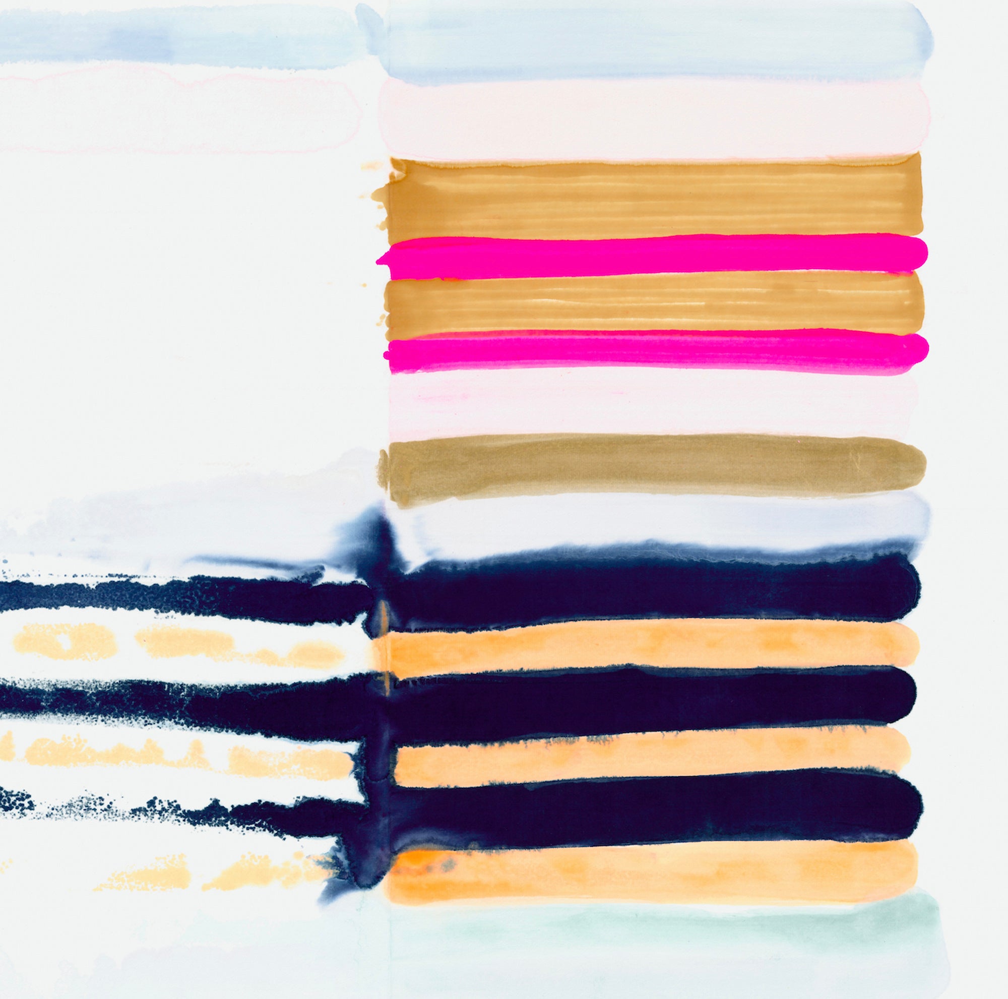 Hot Stripes Framed Fine Art Print