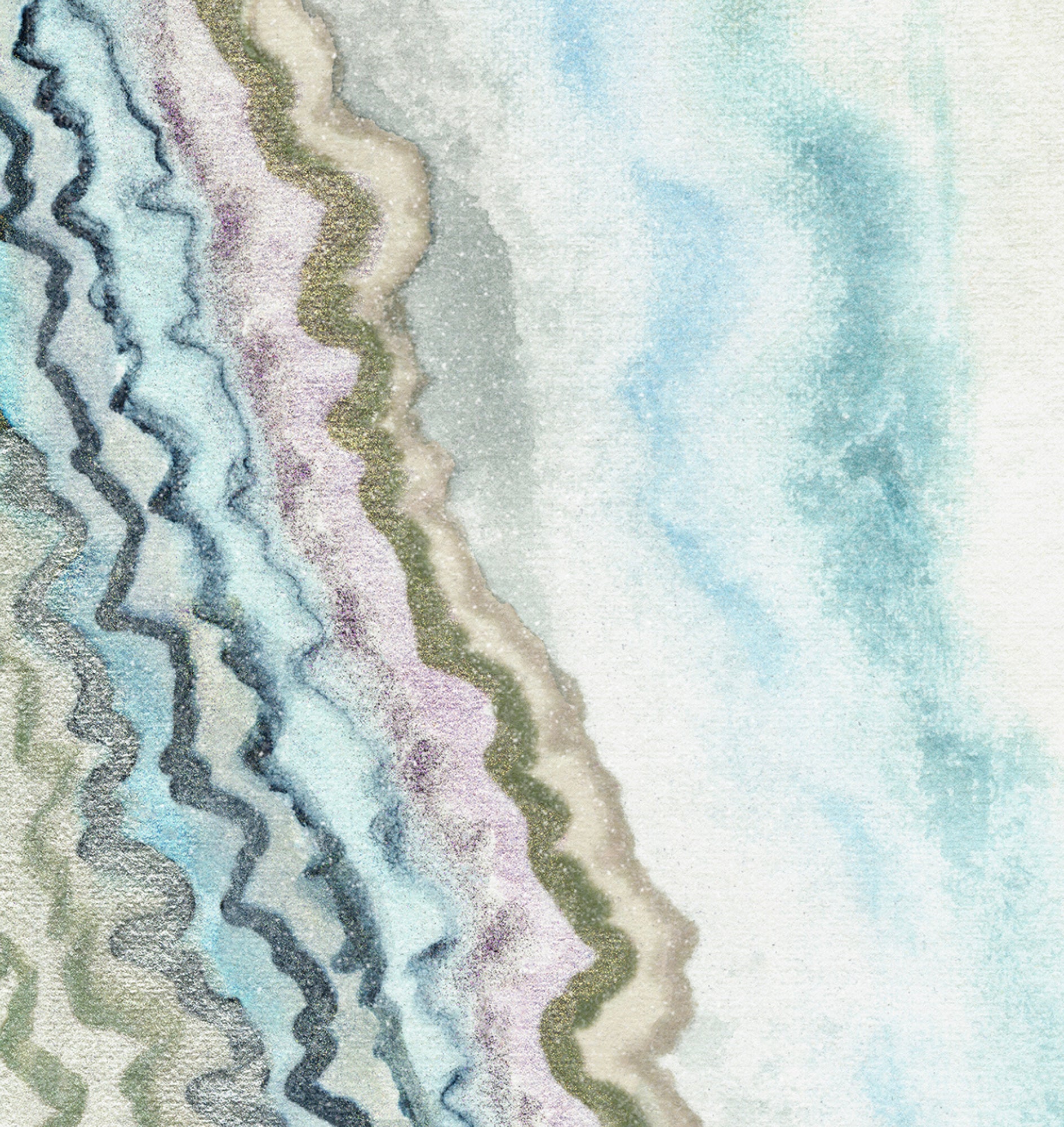 Light Between The Cracks Embellished Print