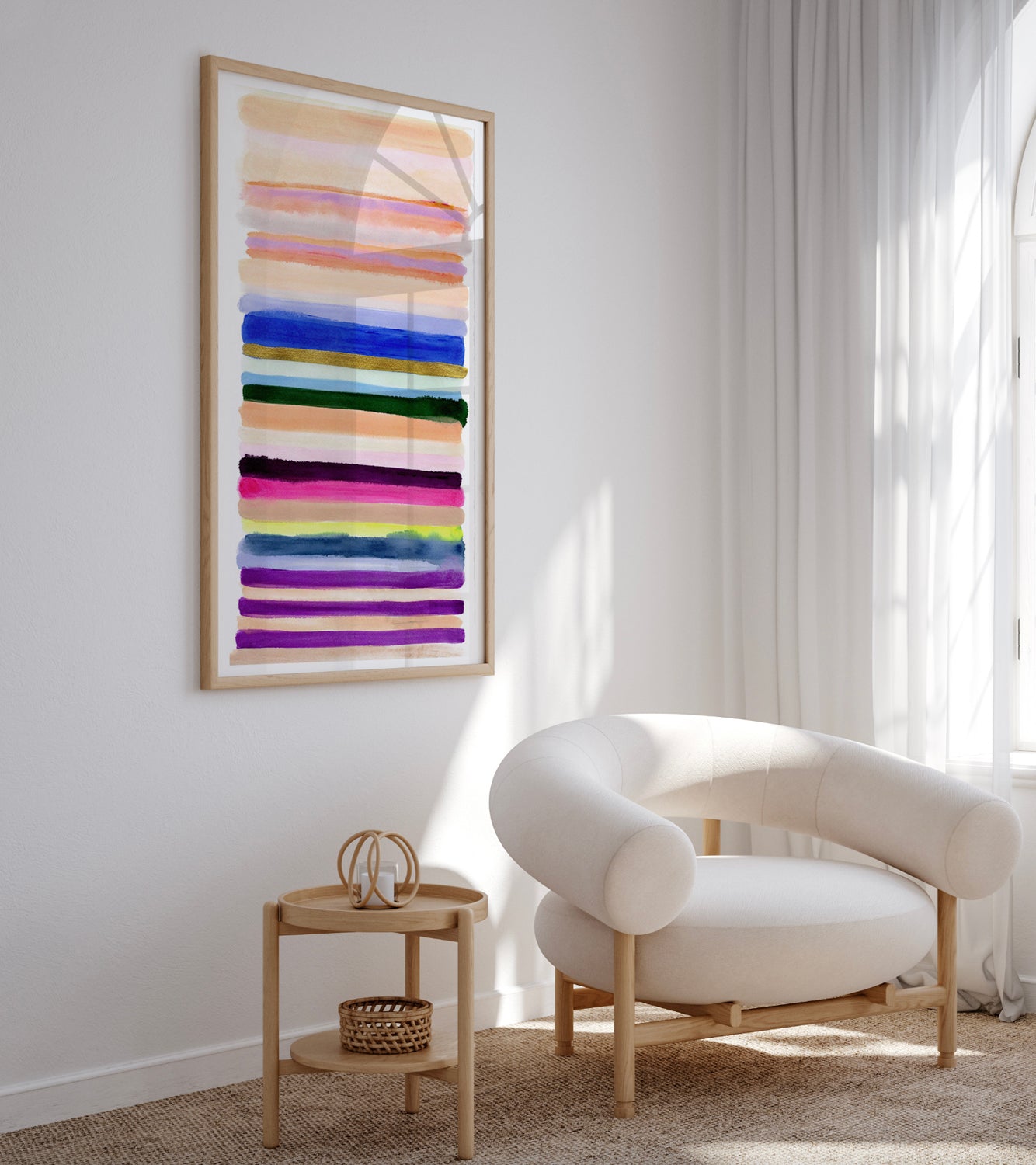 Live Vibrantly Framed Art Print