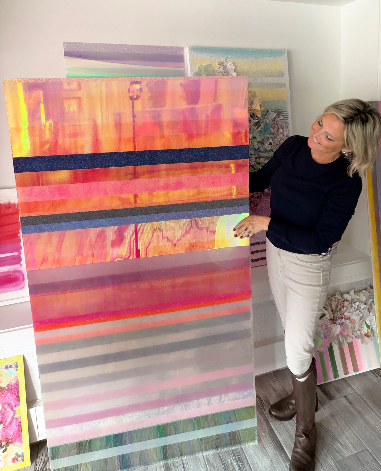 Chromatic Stripe #33 - Original Artwork | Original Art by artist Kristi Kohut