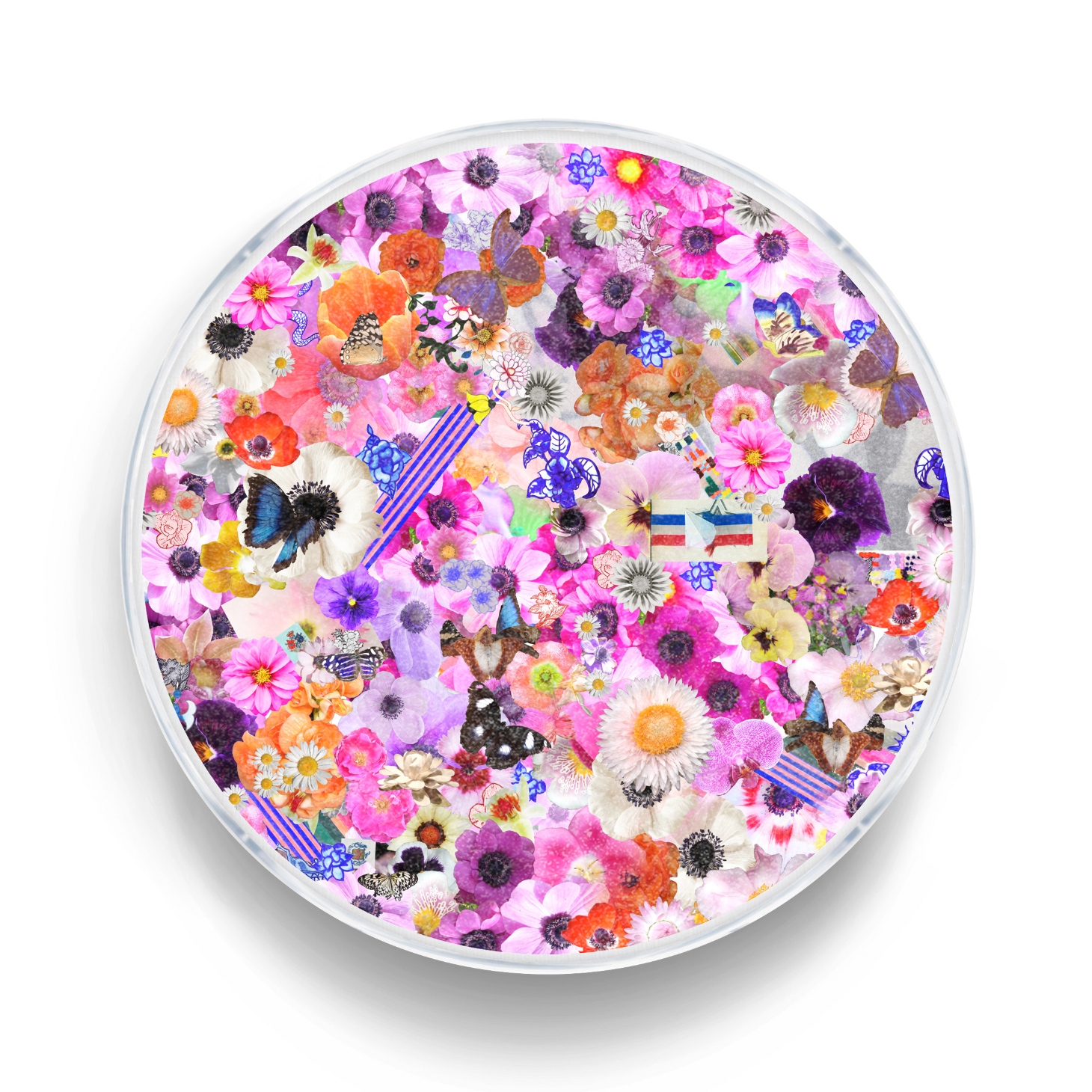 Flower Collage Embellished Print