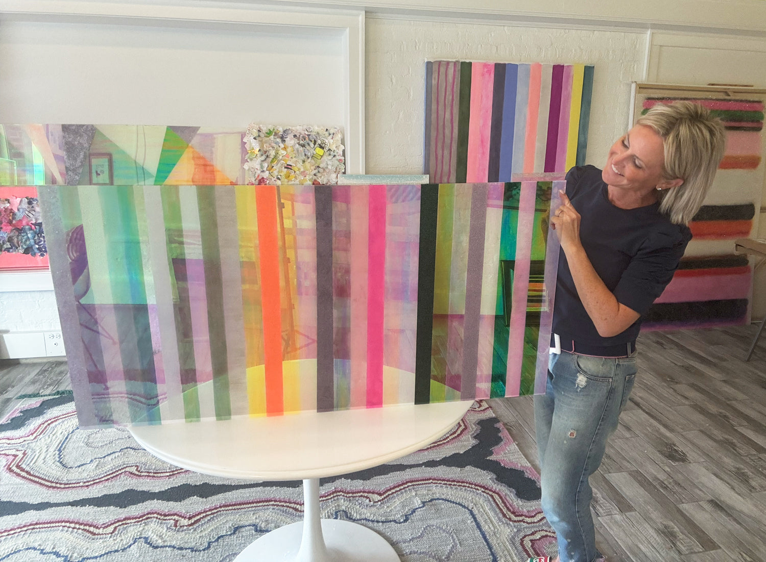 Chromatic Stripe #70 - Original Artwork | Original Art by artist Kristi Kohut