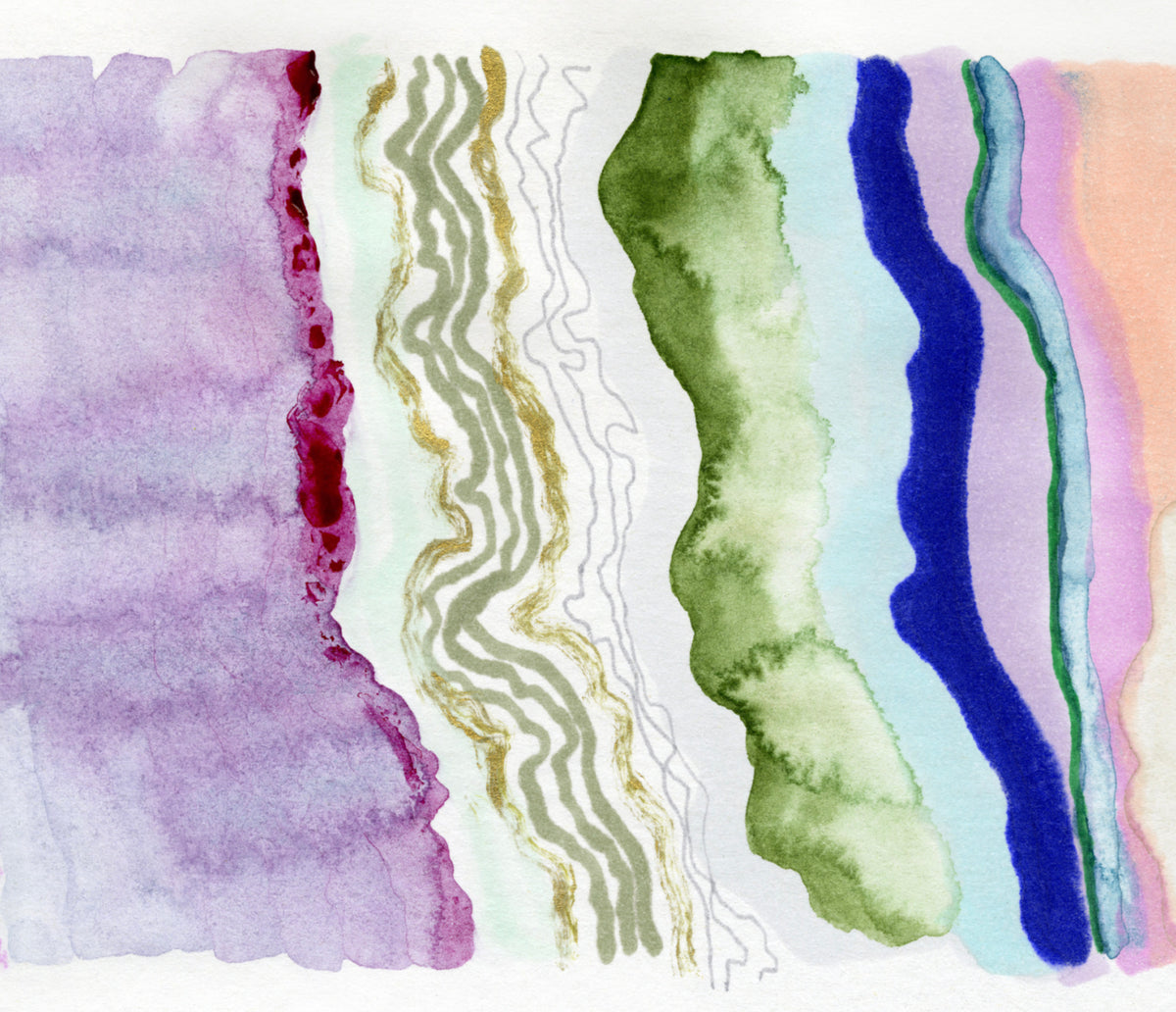 With The Flow Framed Fine Art Print