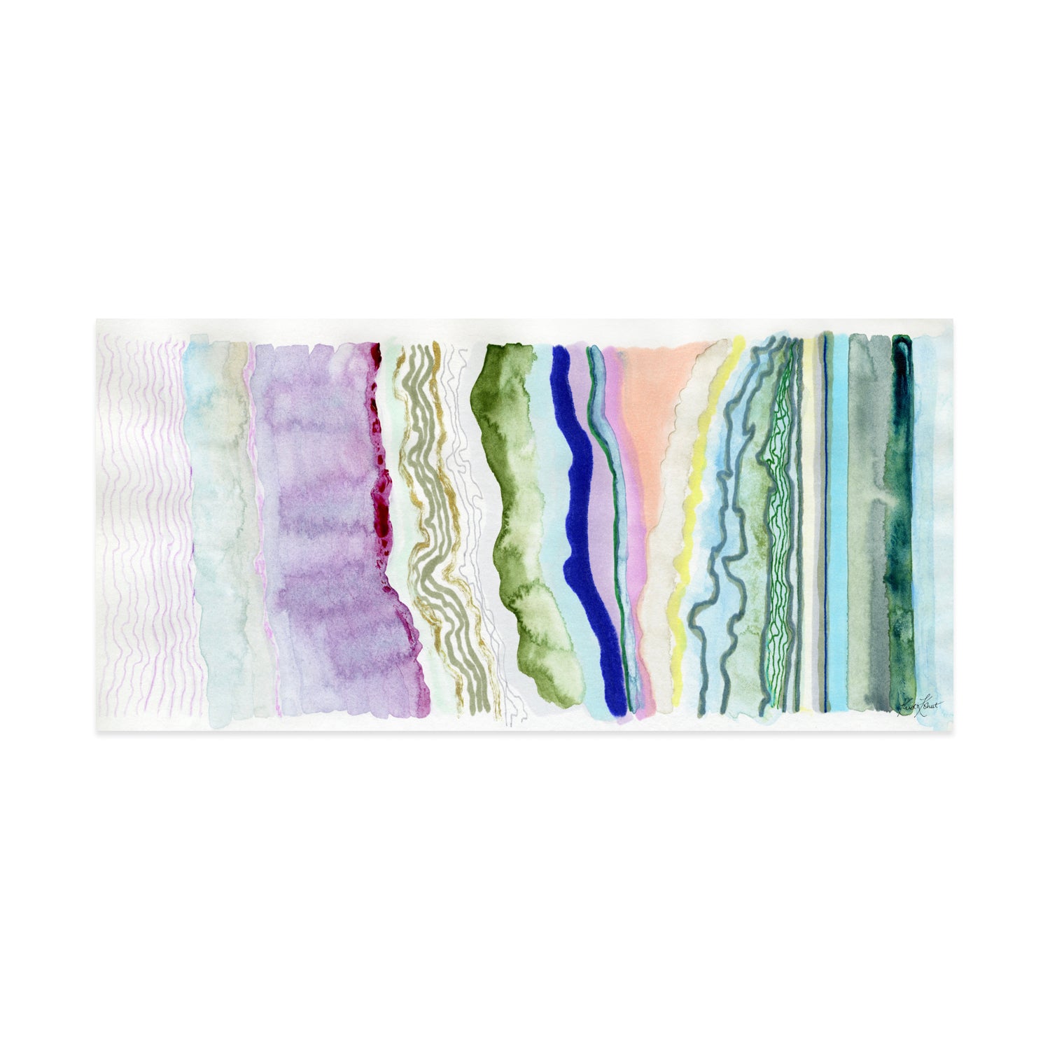 With The Flow Framed Fine Art Print