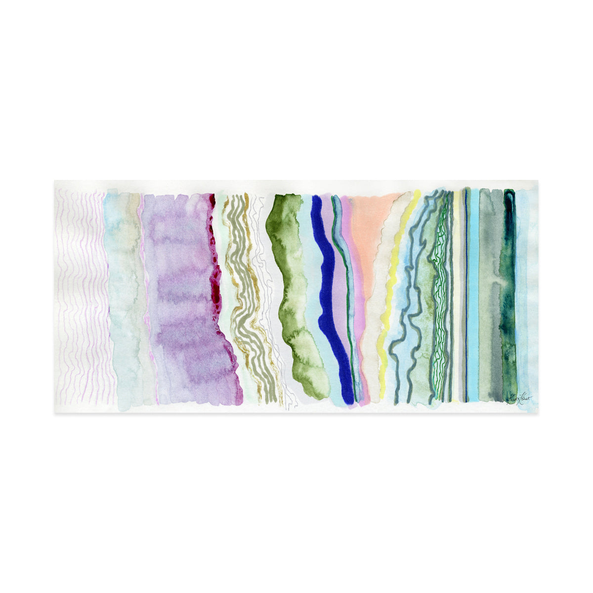 With The Flow Framed Fine Art Print
