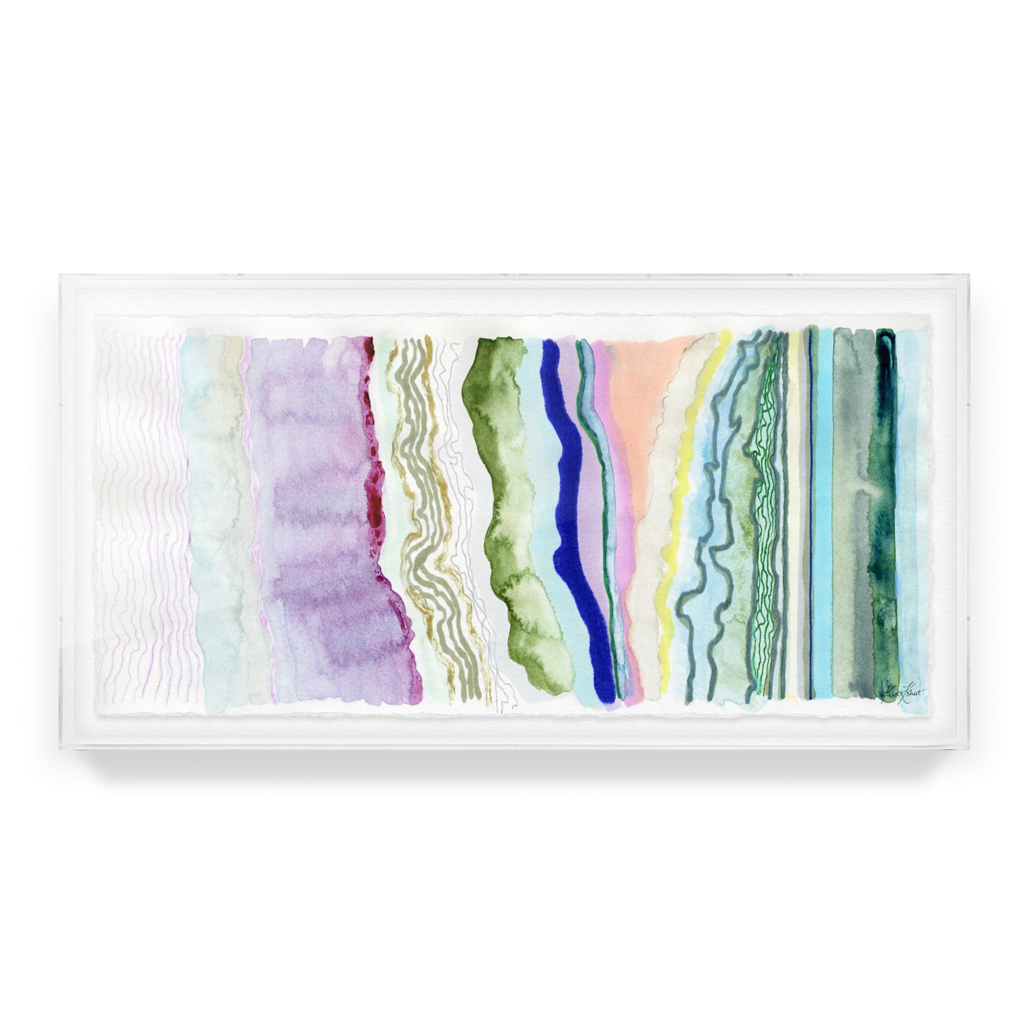 With The Flow Framed Fine Art Print