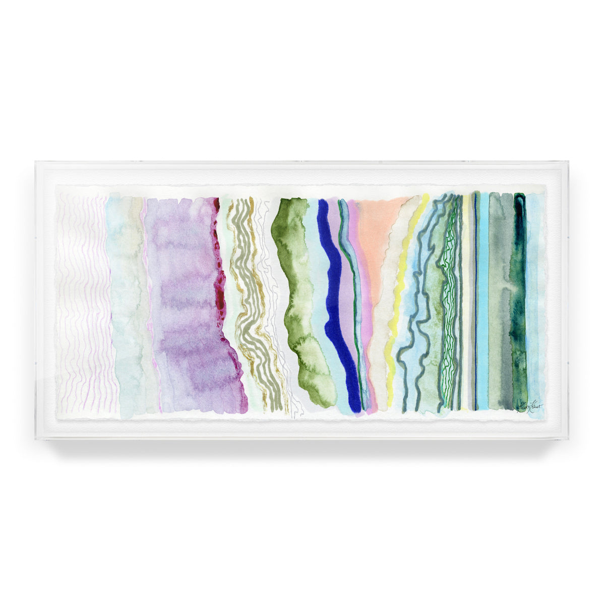 With The Flow Framed Fine Art Print