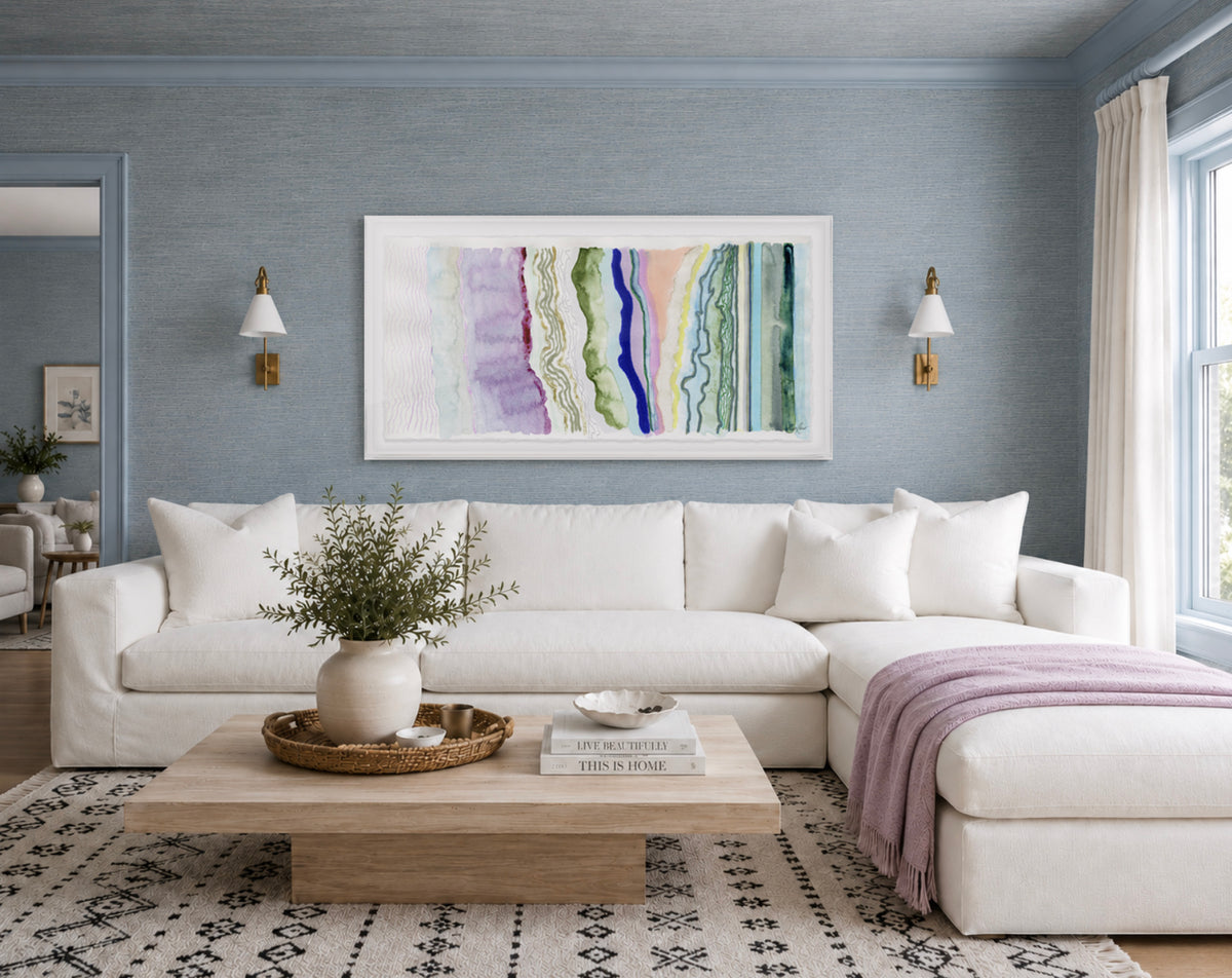 With The Flow Framed Fine Art Print