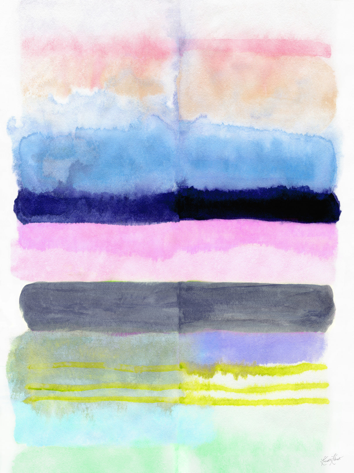 Spring Stripes #2 Framed Fine Art Print