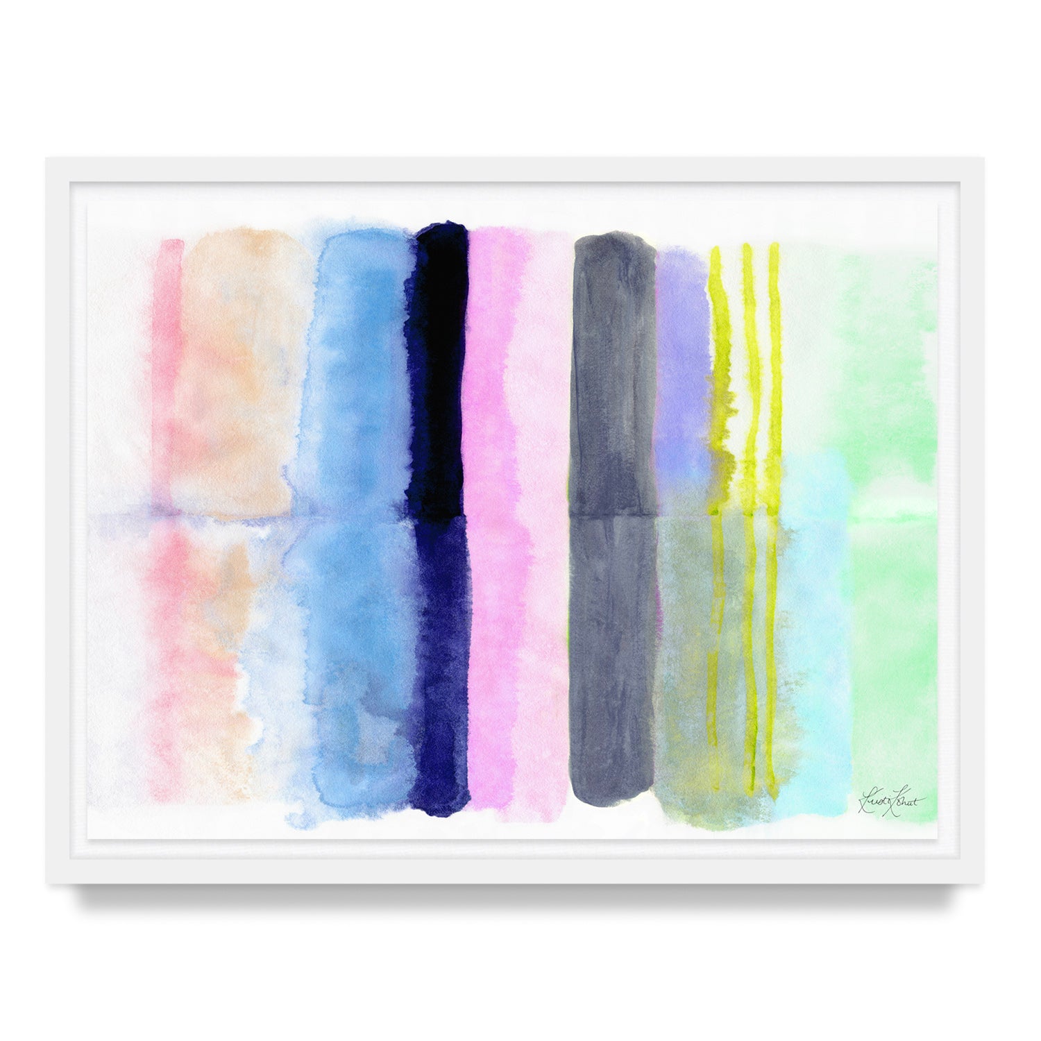 Spring Stripes #2 Framed Art Print