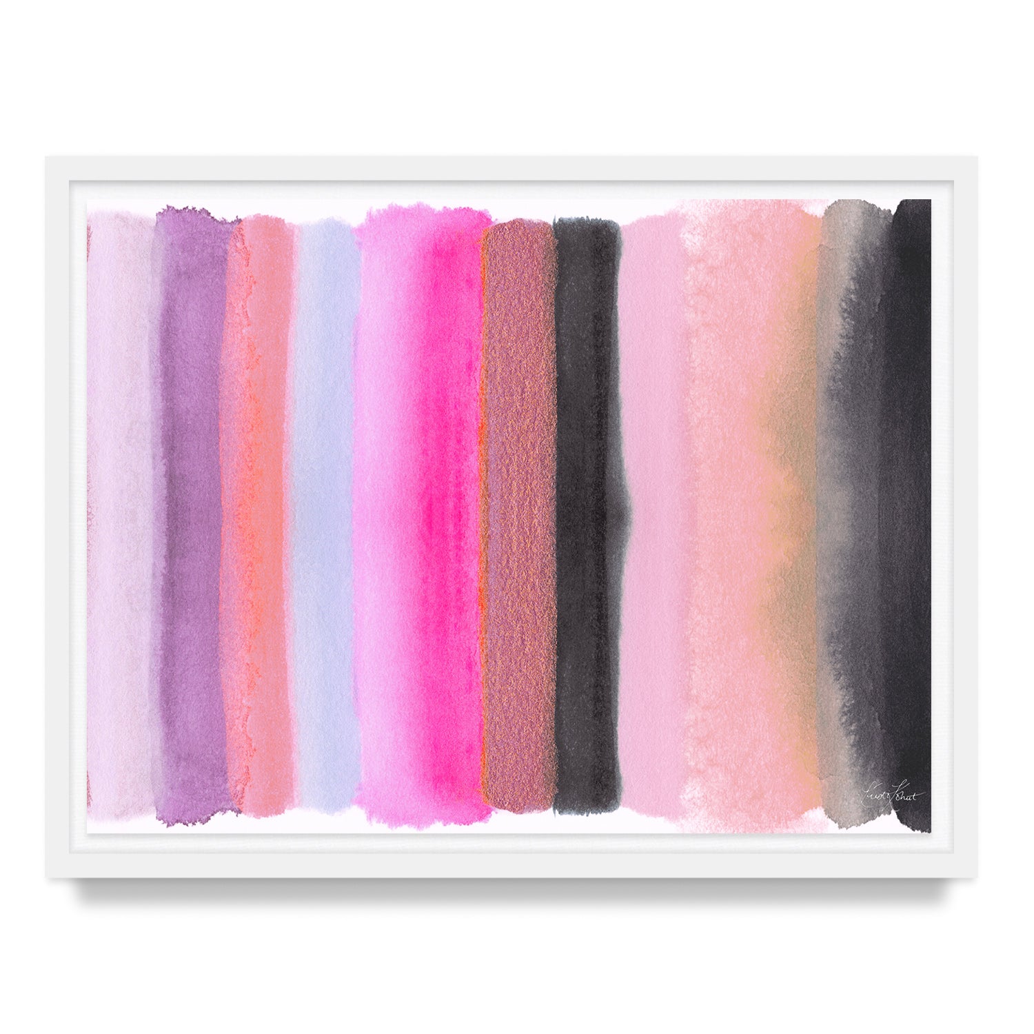 Be the Joy - Silver Pink Framed Art Print