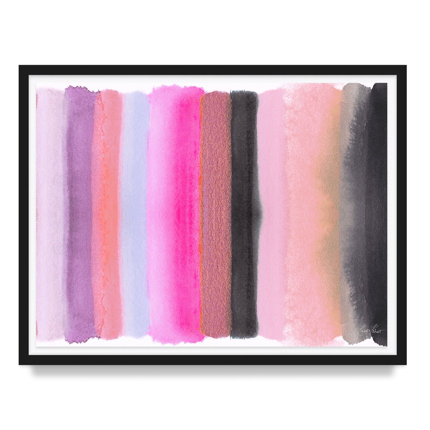 Be the Joy - Silver Pink Framed Art Print