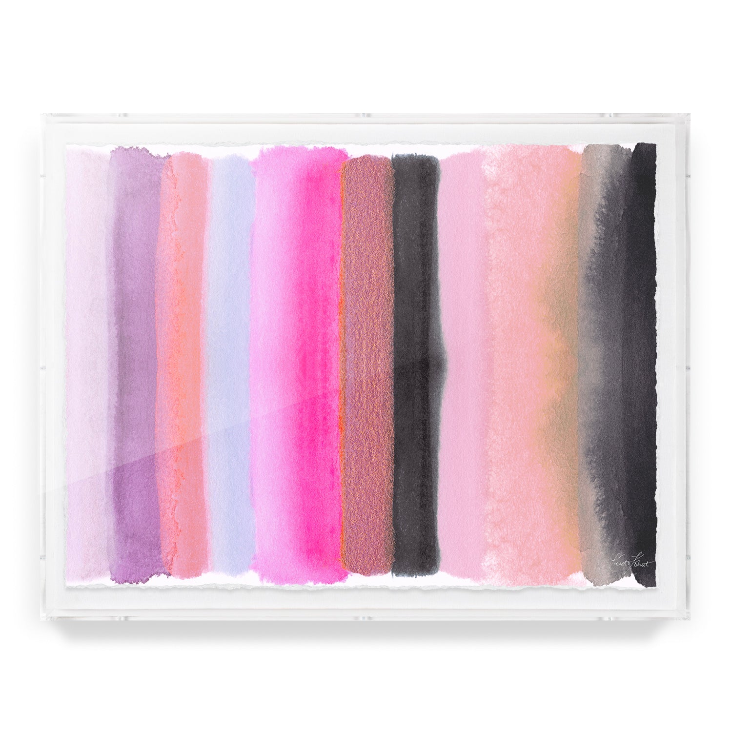 Be the Joy - Silver Pink Framed Art Print