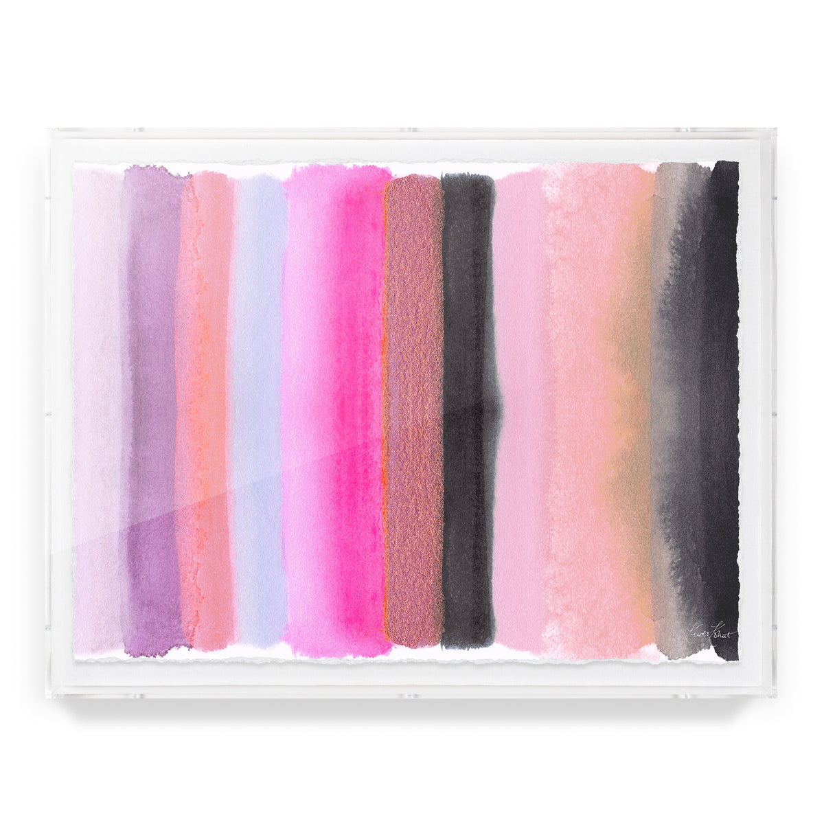Be the Joy - Silver Pink Framed Art Print