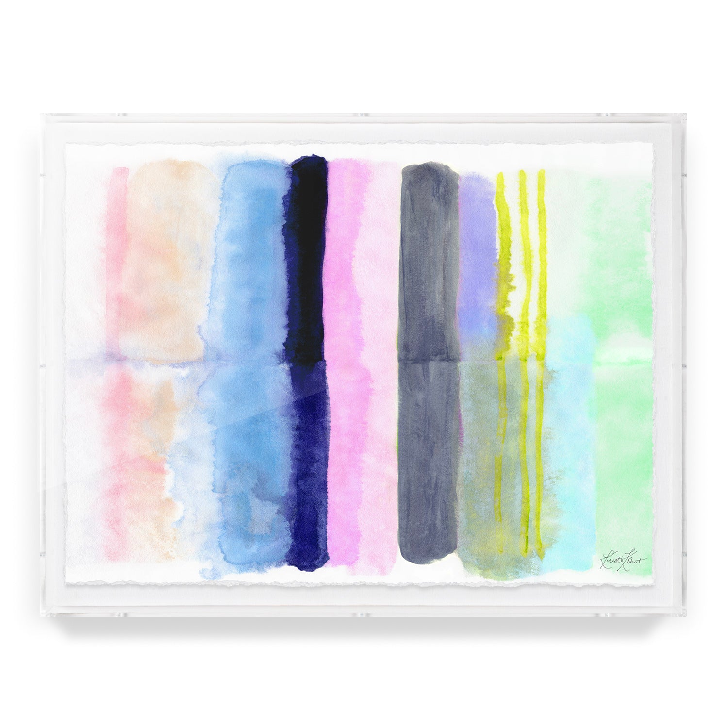 Spring Stripes #2 Framed Art Print