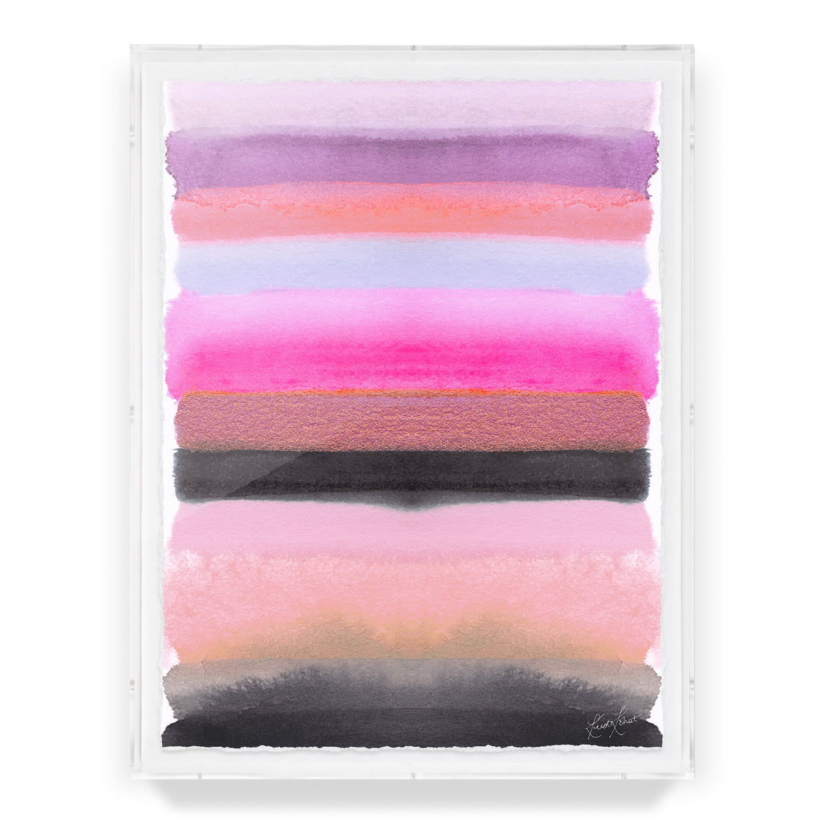 Be the Joy - Silver Pink Framed Art Print