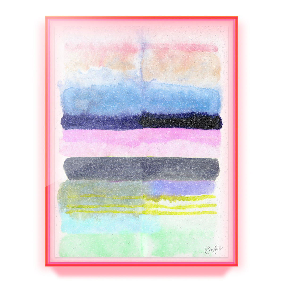 Spring Stripes #2 Embellished Print