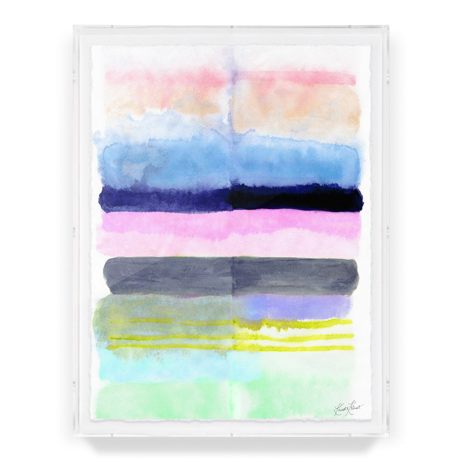 Spring Stripes #2 Framed Art Print