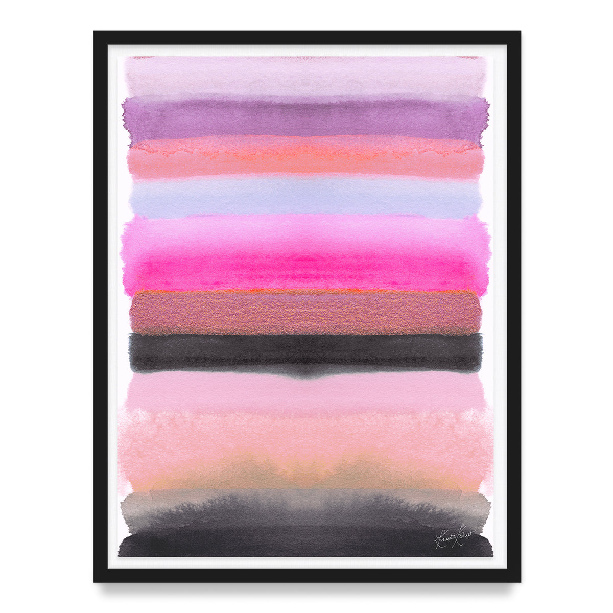 Be the Joy - Silver Pink Framed Art Print