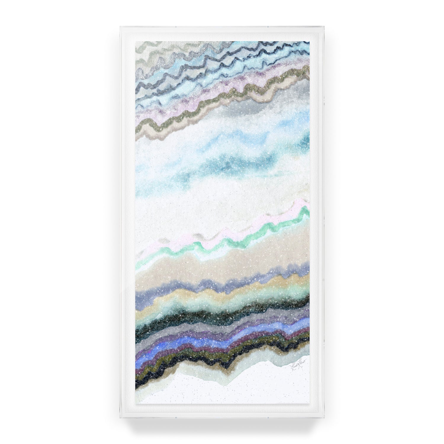 Light Between The Cracks Embellished Print