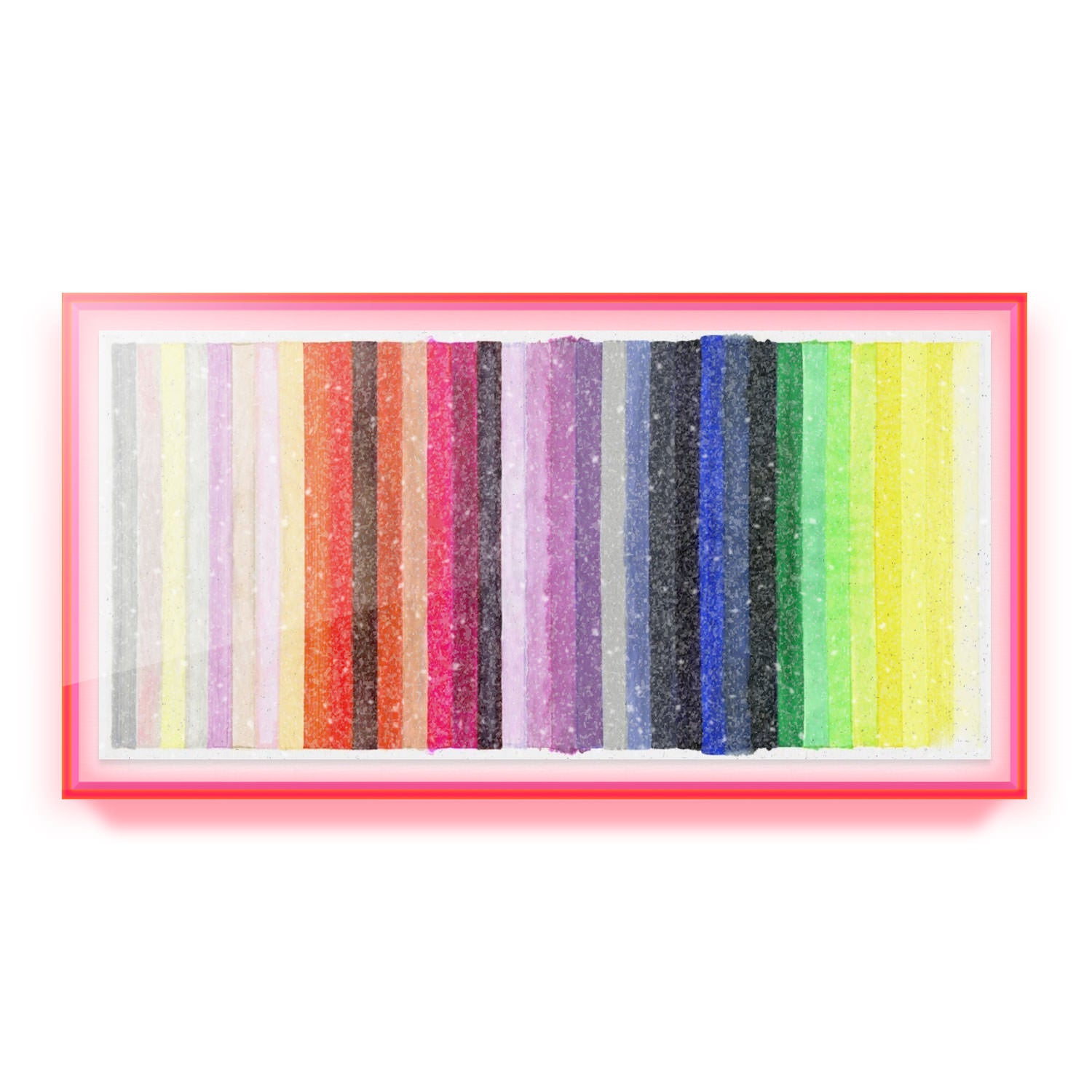 Symphonic Rainbow Embellished Print