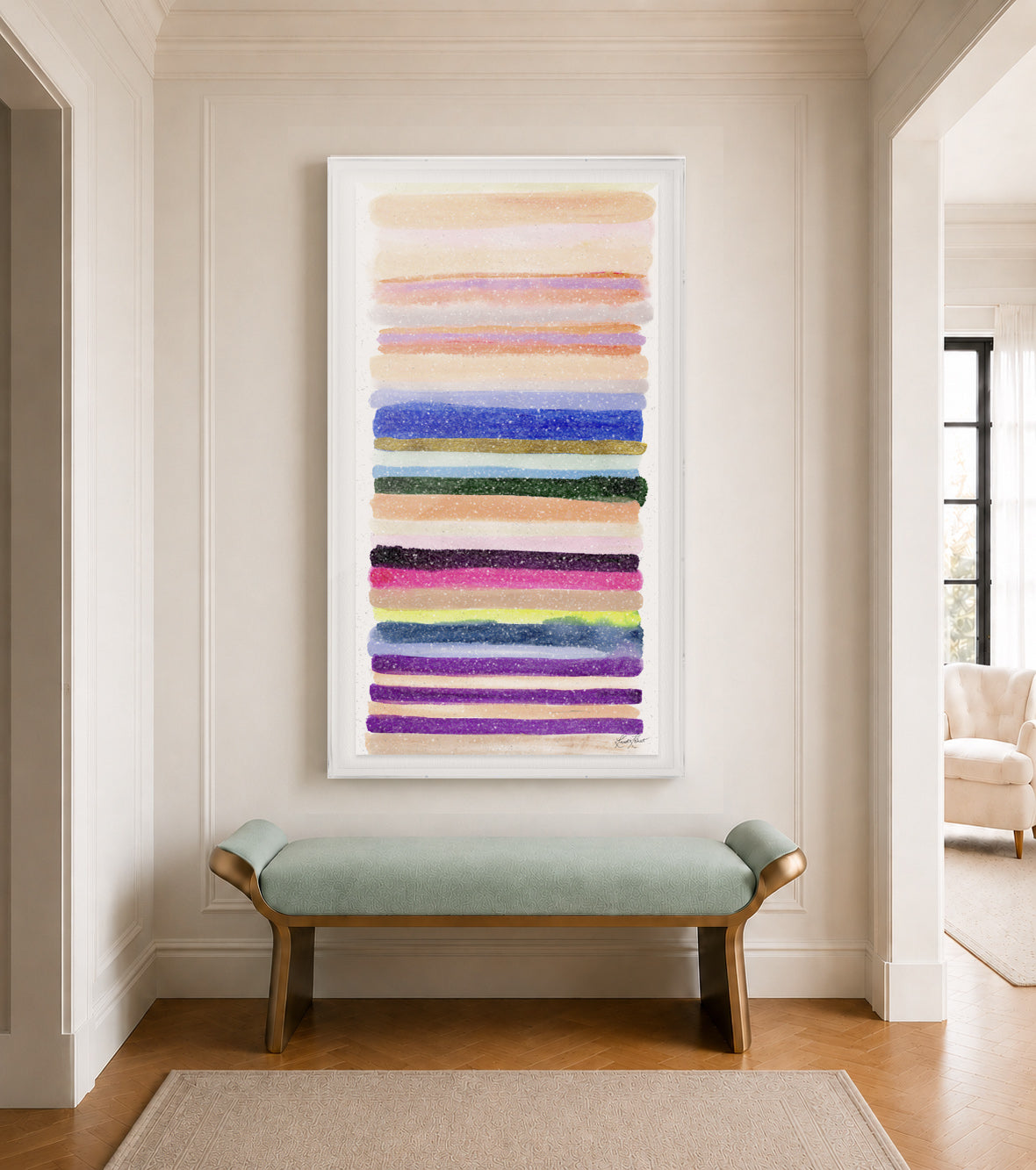 Live Vibrantly Embellished Print