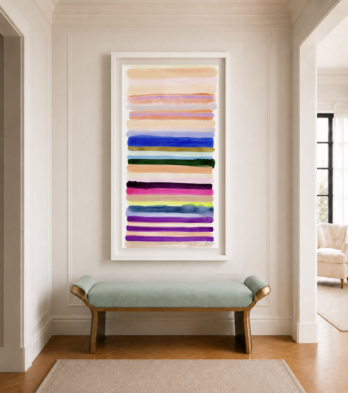 Live Vibrantly Framed Art Print